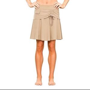 Athleta Wherever Skirt Skort Tan 2